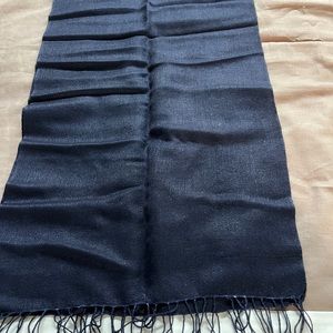 Navy Blue Pashmina Scarf